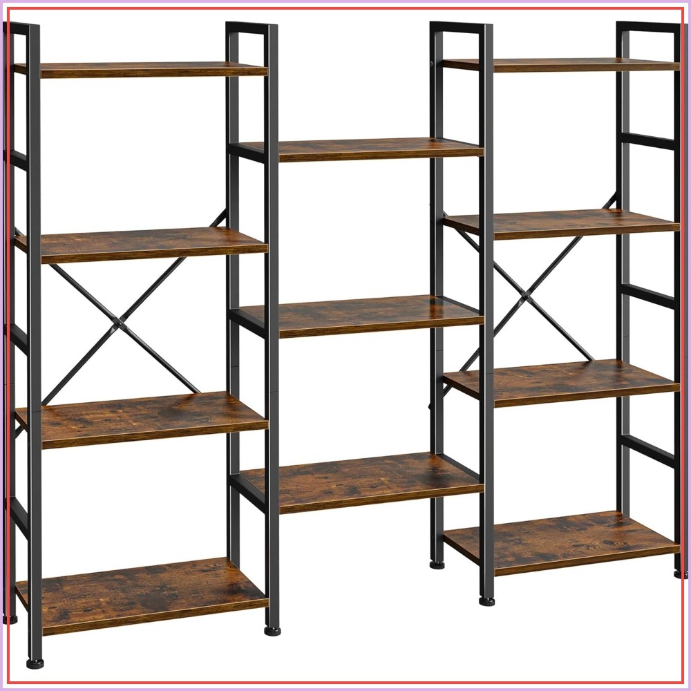 Triple Bookshelf with 11 Open  - Home & Hotel Textiles Private Limited recensione e prezzo