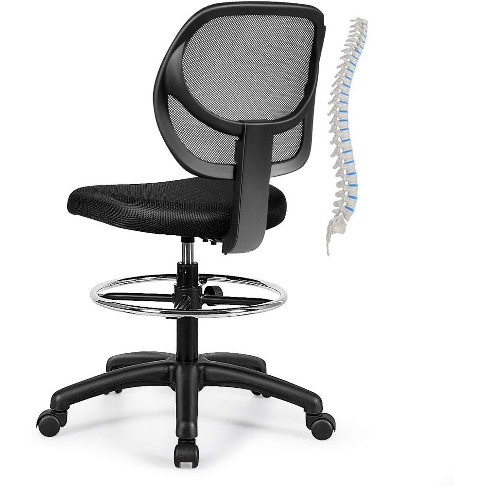Ergonomic Black Mesh Swivel Of - Home & Hotel Textiles Private Limited recensione e prezzo