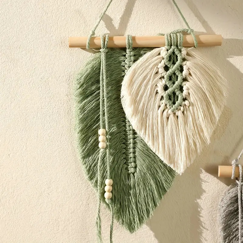 Handmade Macrame Leaf Wall Han - Home Textiles Discount recensione e prezzo