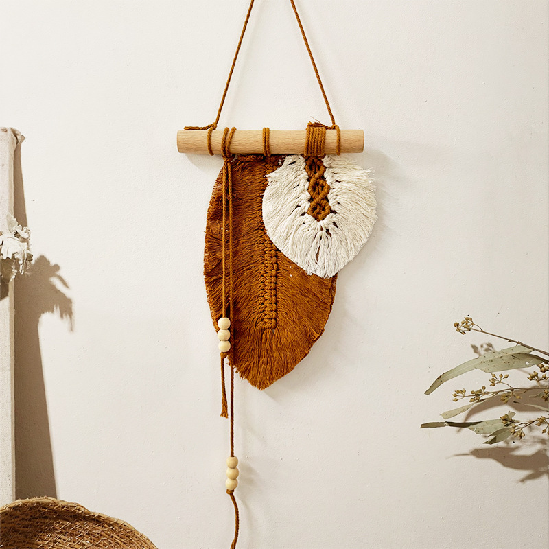 Handmade Macrame Leaf Wall Han - Home Textiles Discount recensione e prezzo
