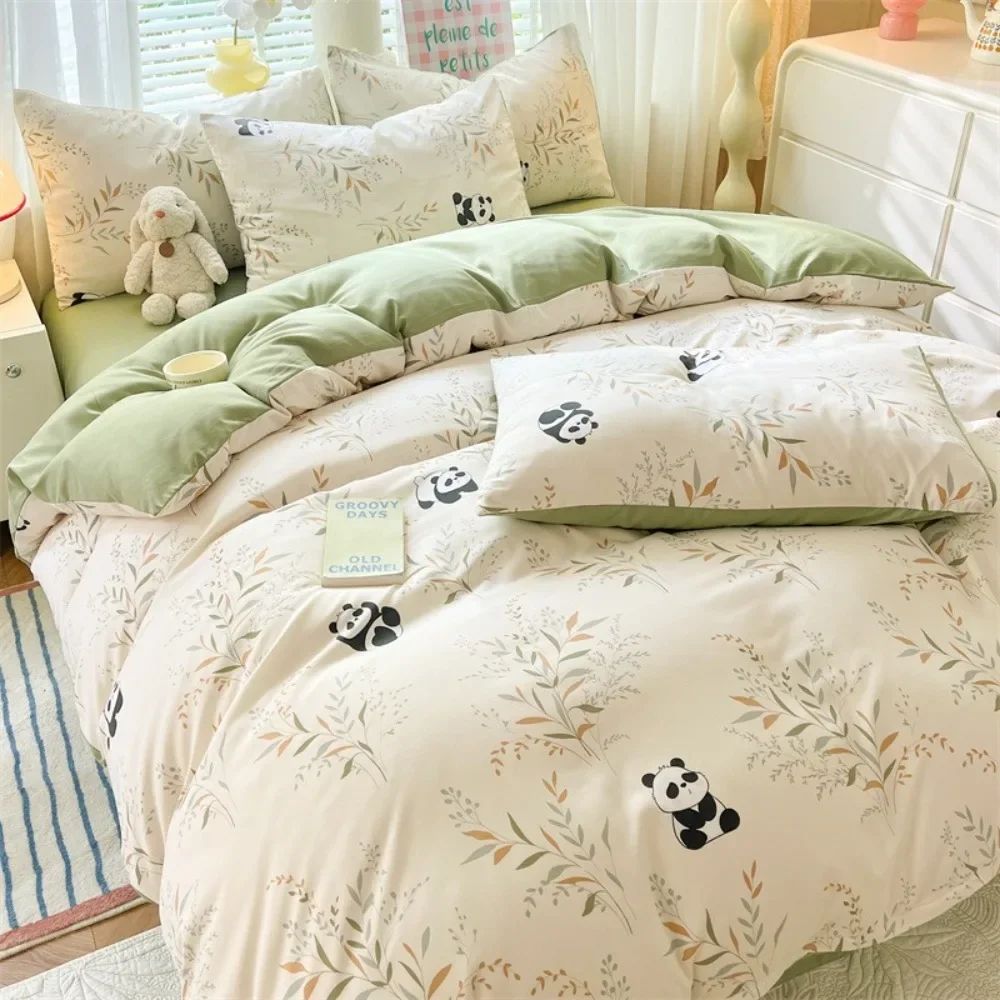 4pcs/set Plant Floral Print Se - Home Textiles Discount recensione e prezzo