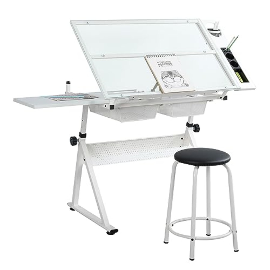 Drafting Table with Stool Mode - Home & Hotel Textiles Private Limited recensione e prezzo