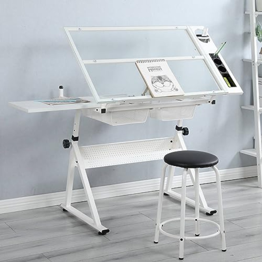 Drafting Table with Stool Mode - Home & Hotel Textiles Private Limited recensione e prezzo