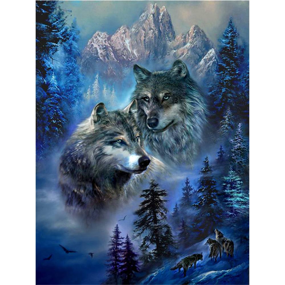 Animal Wolf DIY 11CT Embroider - Home Textiles Discount recensione e prezzo