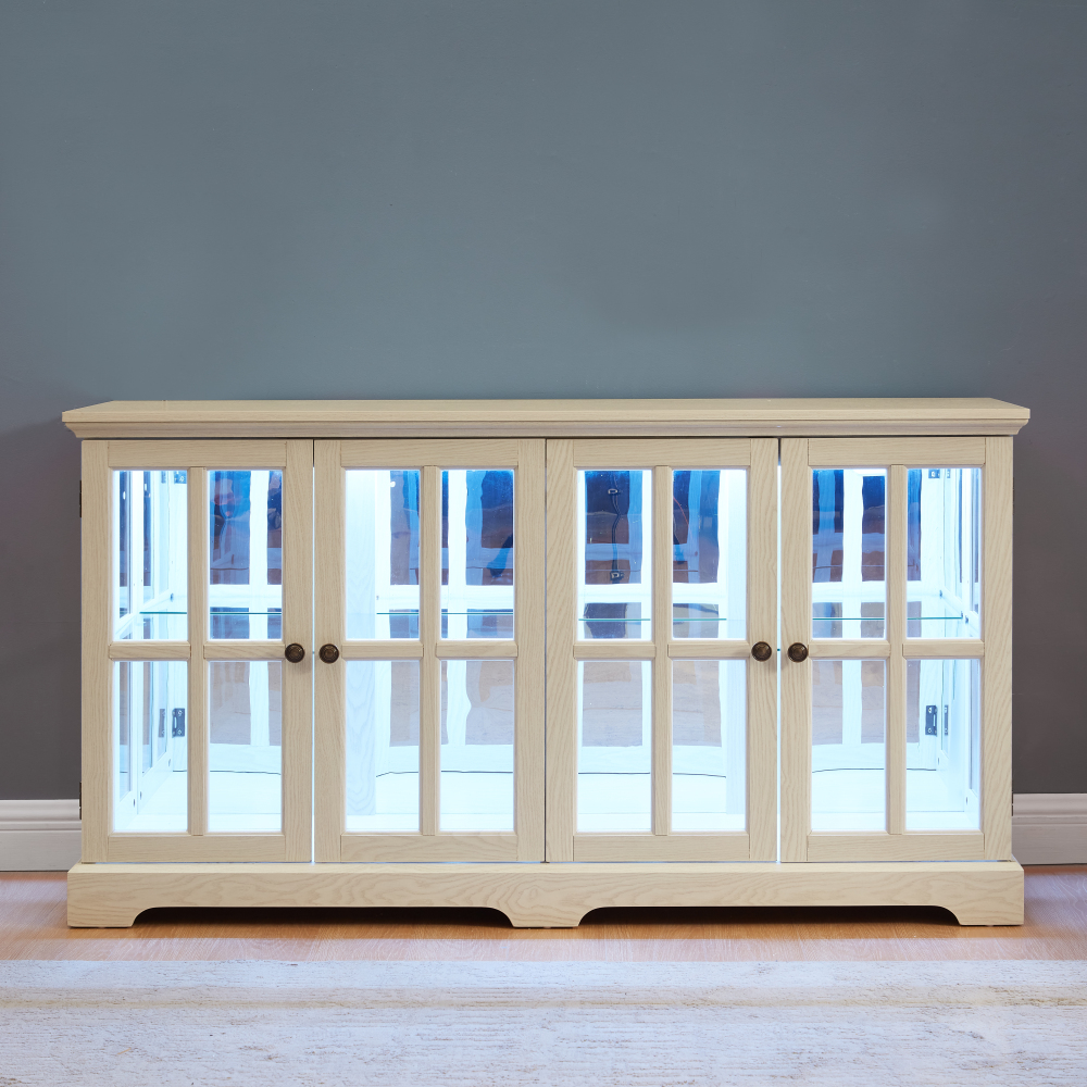 LED Curio Display Cabinet Vint - Home & Hotel Textiles Private Limited recensione e prezzo