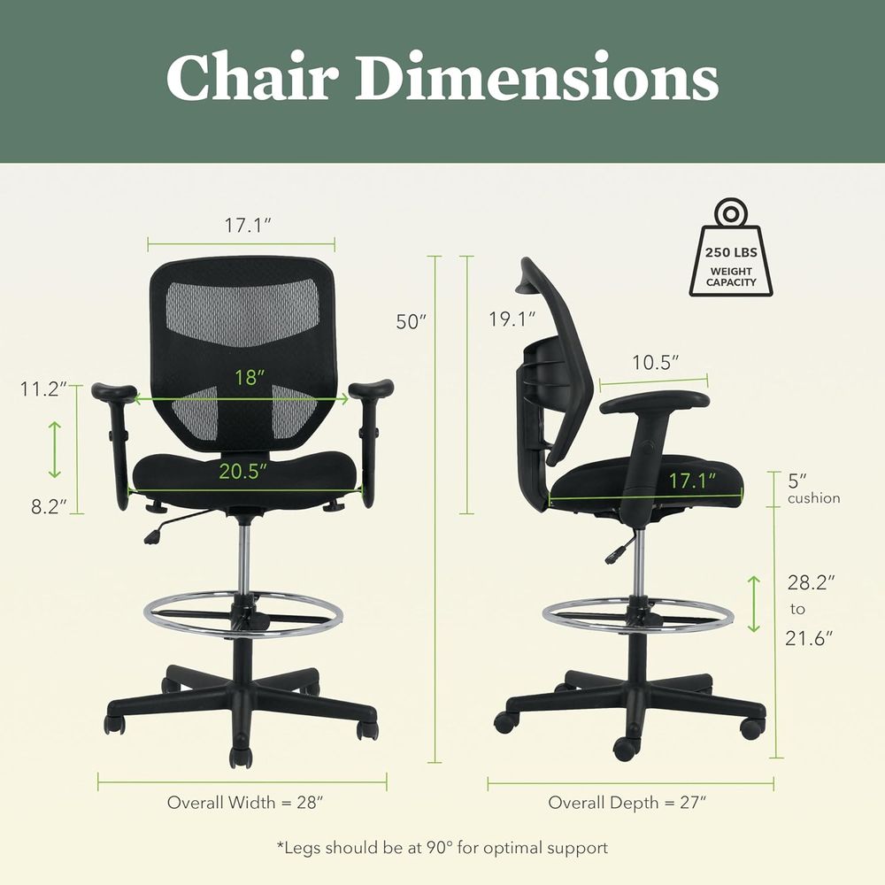 Ergonomic Mesh Standing Office - Home & Hotel Textiles Private Limited recensione e prezzo